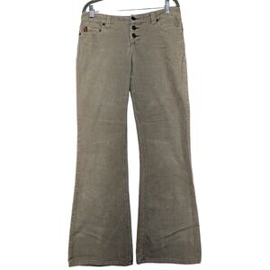 Mudd Corduroy Flare Jeans Tan Button Fly Women's Size 11